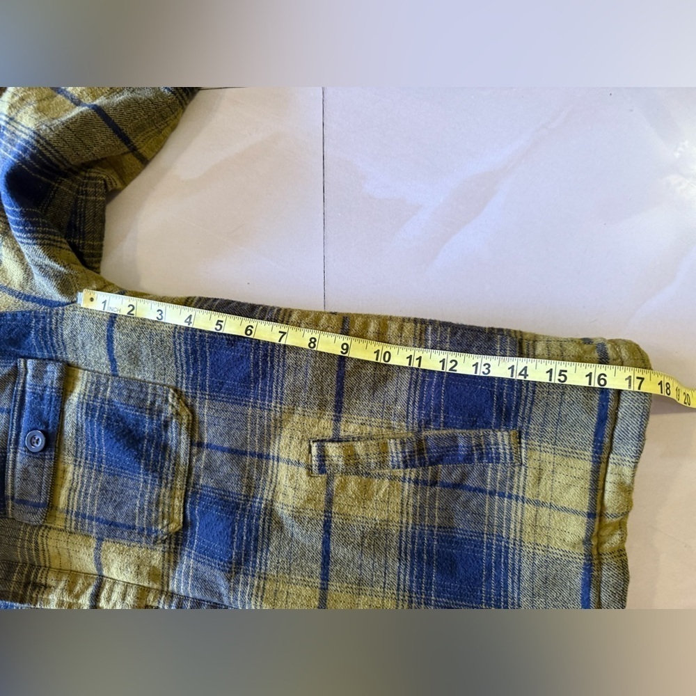 - Men’s Houston White- green/ yellow plaid jacket Size S winter shirt - Picture 13 of 14